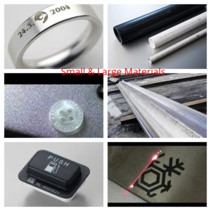 Laser Marking on different shapes and sizes